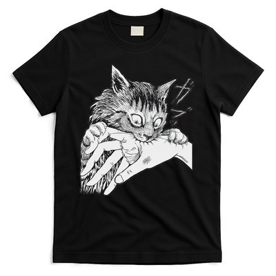Cat Bite Funny For Women T-Shirt