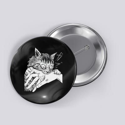Cat Bite Funny For Women Button