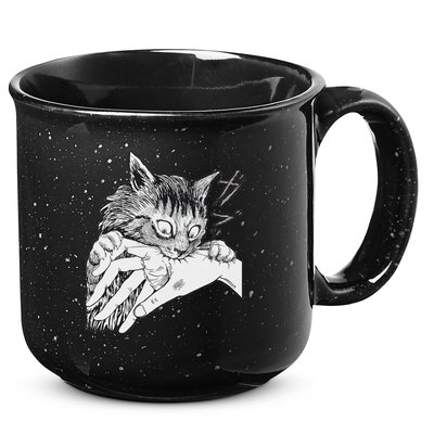 Cat Bite Funny For Women 15oz Campfire Ceramic Mug