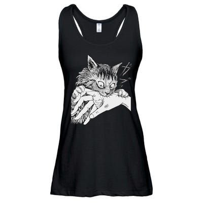 Cat Bite Funny For Women Ladies Essential Flowy Tank