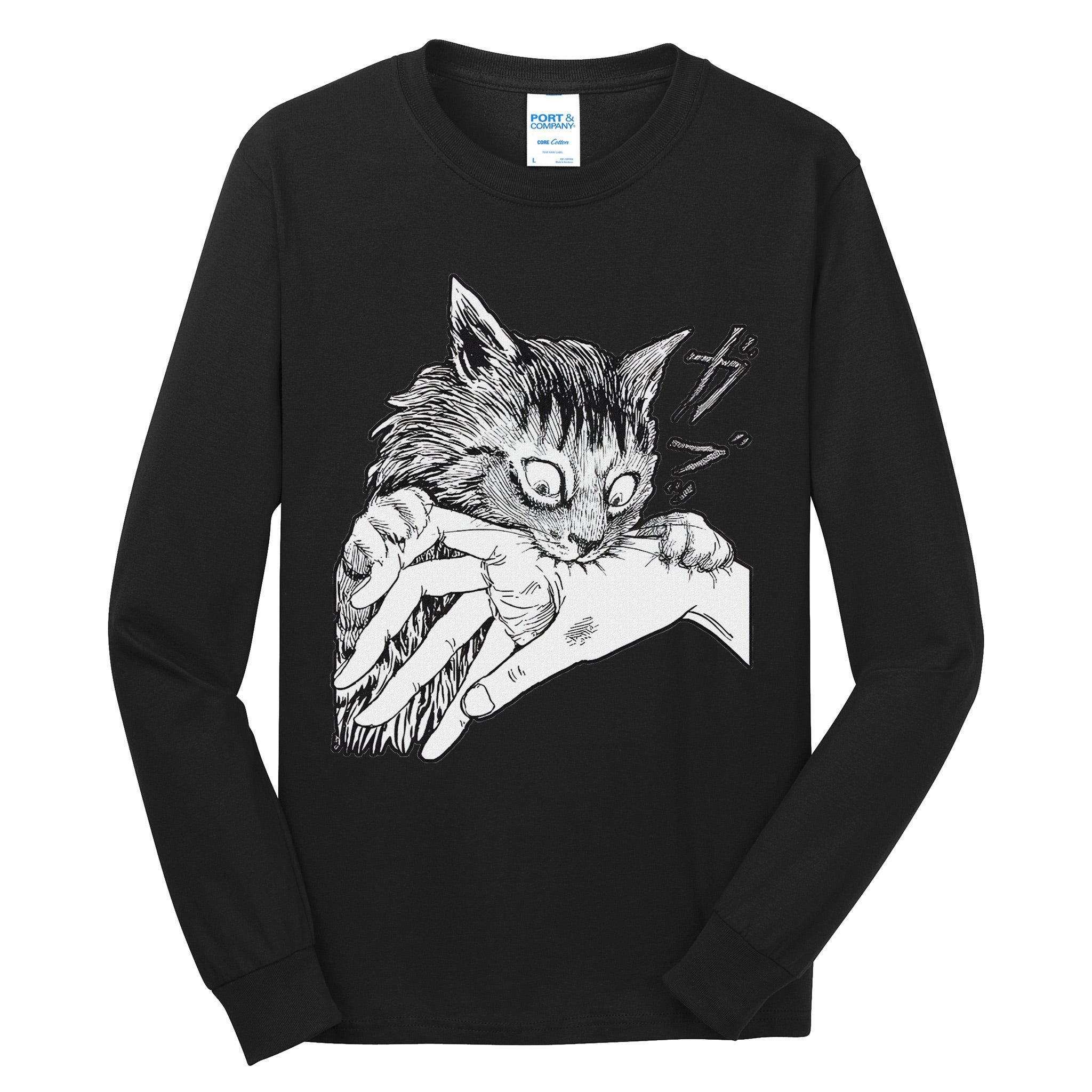 Cat Bite Funny For Women Tall Long Sleeve T-Shirt