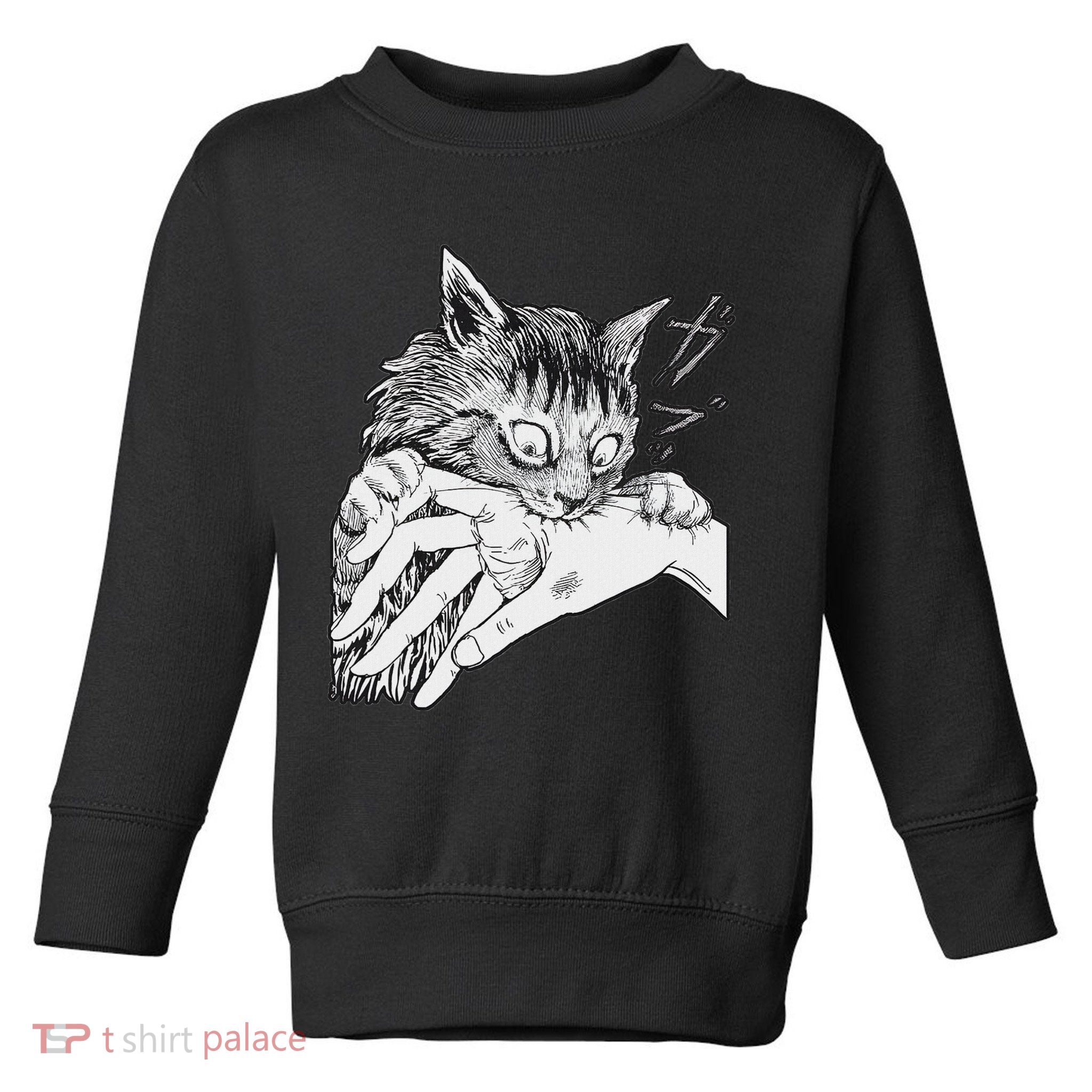 Cat Bite Funny For Women Toddler Sweatshirt