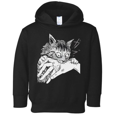 Cat Bite Funny For Women Toddler Hoodie