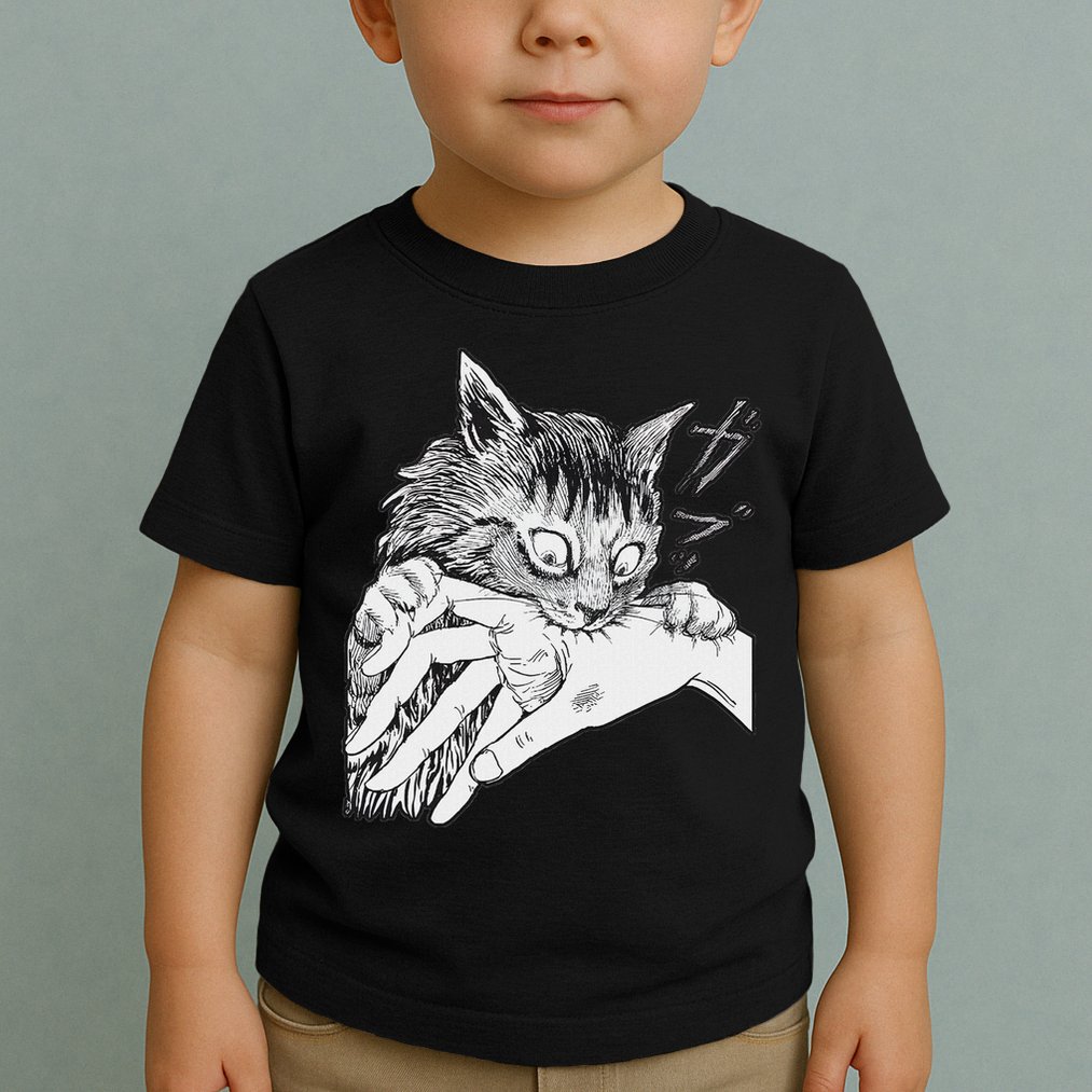 Cat Bite Funny For Women Toddler T-Shirt