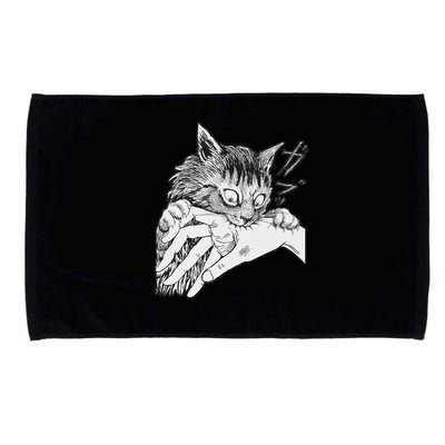 Cat Bite Funny For Women Microfiber Hand Towel
