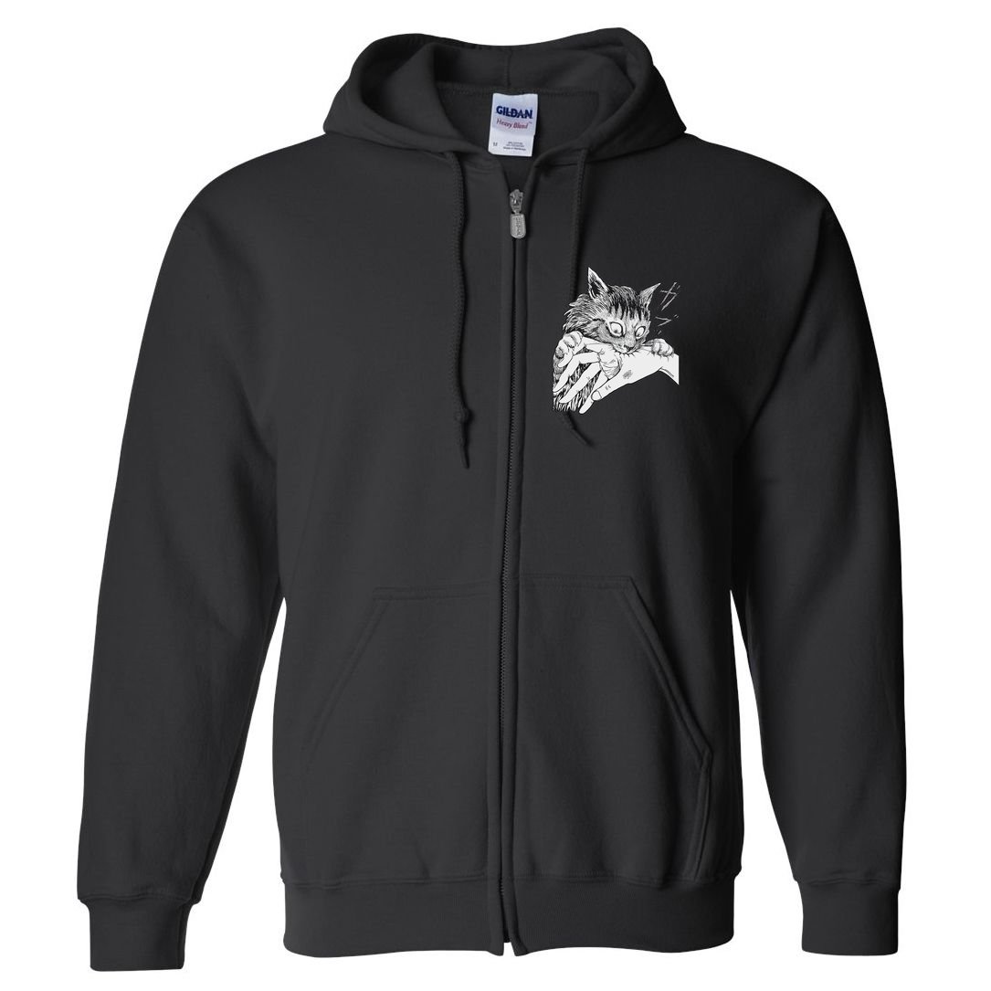 Cat Bite Funny For Women Full Zip Hoodie
