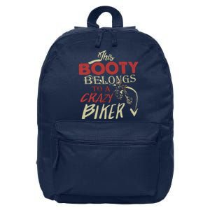 Crazy Biker Funny Biker 16 in Basic Backpack