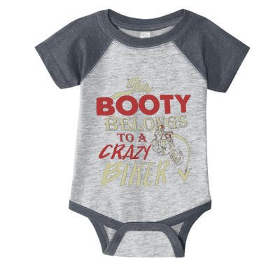 Crazy Biker Funny Biker Infant Baby Jersey Bodysuit