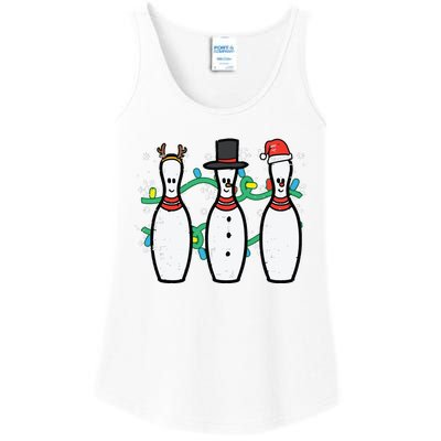 Christmas Bowling Funny Xmas Sports Bowler Ladies Essential Tank