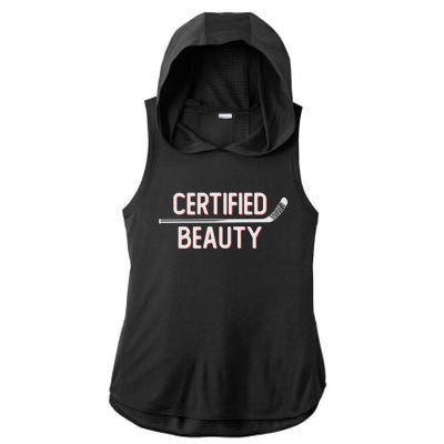 Certified Beauty Funny Ice Hockey Slang Wheel Snipe Celly Cool Gift Ladies PosiCharge Tri-Blend Wicking Draft Hoodie Tank