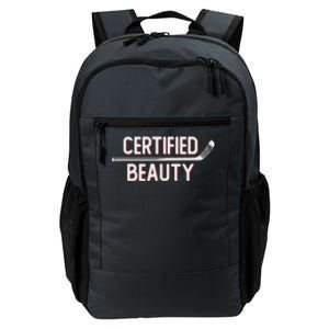 Certified Beauty Funny Ice Hockey Slang Wheel Snipe Celly Cool Gift Daily Commute Backpack