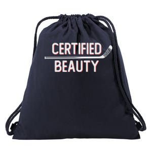 Certified Beauty Funny Ice Hockey Slang Wheel Snipe Celly Cool Gift Drawstring Bag