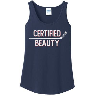 Certified Beauty Funny Ice Hockey Slang Wheel Snipe Celly Cool Gift Ladies Essential Tank