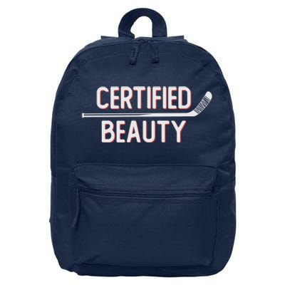 Certified Beauty Funny Ice Hockey Slang Wheel Snipe Celly Cool Gift 16 in Basic Backpack