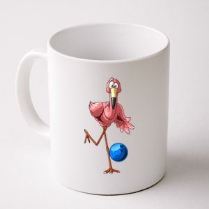 Cool Bowling Flamingo  Funny Shorebirds Lover Player Gift Coffee Mug