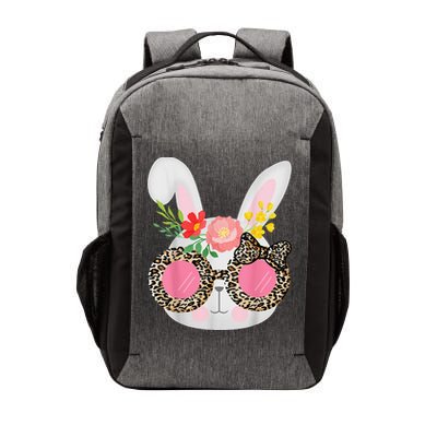 Cute Bunny Face Leopard Glasses Easter Vector Backpack