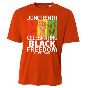 Celebrating Black Freedom 1865 Black History Juneteenth Blm Funny Gift Cooling Performance Crew T-Shirt