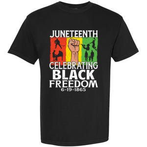 Celebrating Black Freedom 1865 Black History Juneteenth Blm Funny Gift Garment-Dyed Heavyweight T-Shirt