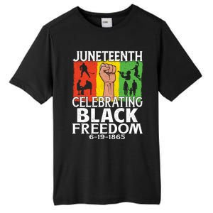 Celebrating Black Freedom 1865 Black History Juneteenth Blm Funny Gift Tall Fusion ChromaSoft Performance T-Shirt