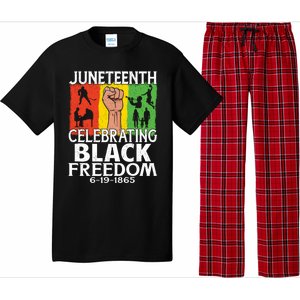 Celebrating Black Freedom 1865 Black History Juneteenth Blm Funny Gift Pajama Set