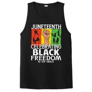 Celebrating Black Freedom 1865 Black History Juneteenth Blm Funny Gift PosiCharge Competitor Tank