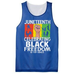 Celebrating Black Freedom 1865 Black History Juneteenth Blm Funny Gift Mesh Reversible Basketball Jersey Tank