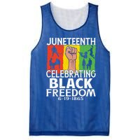 Celebrating Black Freedom 1865 Black History Juneteenth Blm Funny Gift Mesh Reversible Basketball Jersey Tank