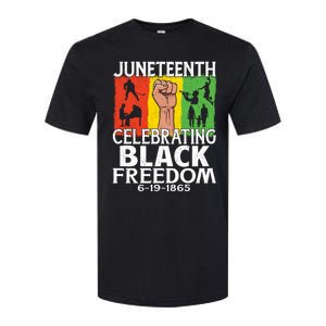 Celebrating Black Freedom 1865 Black History Juneteenth Blm Funny Gift Softstyle CVC T-Shirt