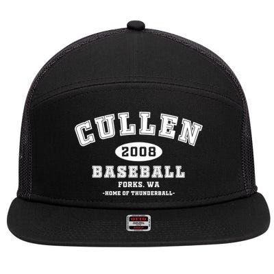Cullen Baseball Forks Washington, Home Of Thunderball TShirt 7 Panel Mesh Trucker Snapback Hat