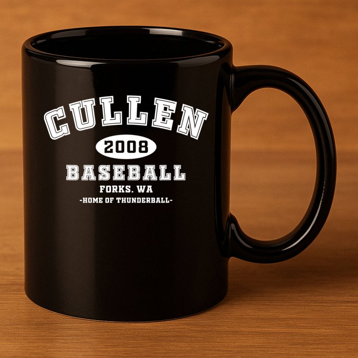 Cullen Baseball Forks Washington, Home Of Thunderball TShirt 11oz C Handle Ceramic Mug