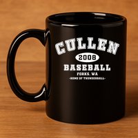 Cullen Baseball Forks Washington, Home Of Thunderball TShirt 11oz C Handle Ceramic Mug