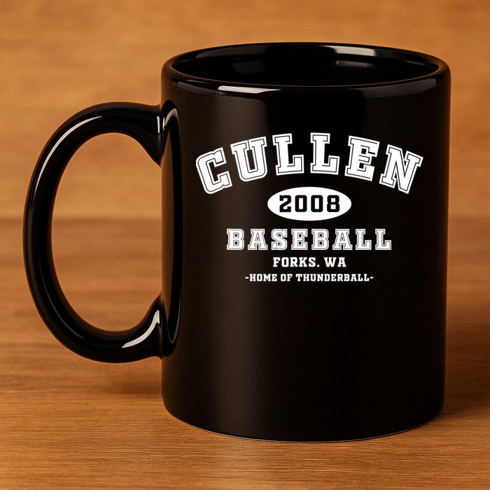 Cullen Baseball Forks Washington, Home Of Thunderball TShirt 11oz C Handle Ceramic Mug