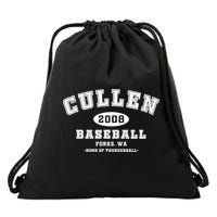Cullen Baseball Forks Washington, Home Of Thunderball TShirt Drawstring Bag