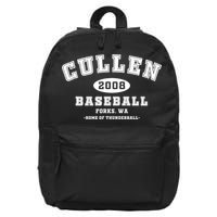 Cullen Baseball Forks Washington, Home Of Thunderball TShirt 16 in Basic Backpack