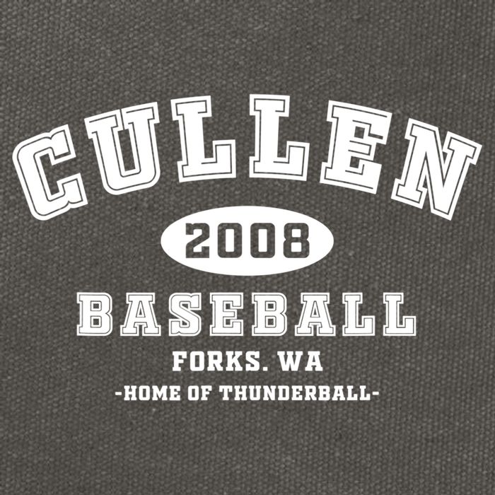 Cullen Baseball Forks Washington, Home Of Thunderball TShirt Cotton Canvas Backpack