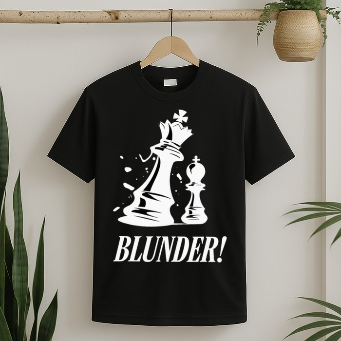 Chess Blunder Funny Player Joke Club Team Game Humor T-Shirt