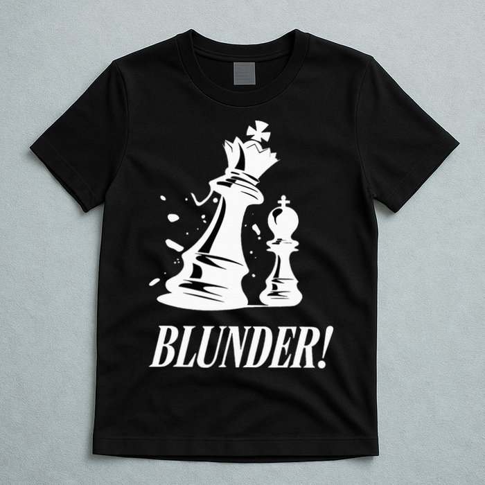 Chess Blunder Funny Player Joke Club Team Game Humor T-Shirt