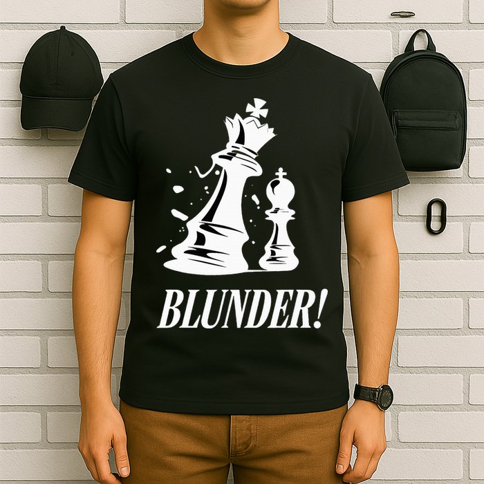 Chess Blunder Funny Player Joke Club Team Game Humor T-Shirt