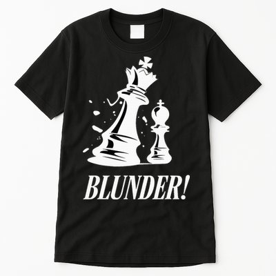 Chess Blunder Funny Player Joke Club Team Game Humor Tall T-Shirt