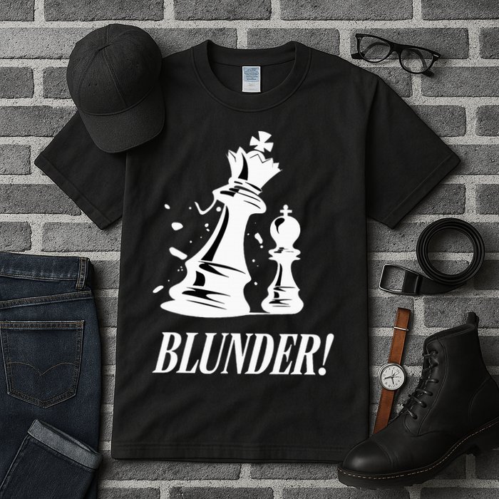 Chess Blunder Funny Player Joke Club Team Game Humor Tall T-Shirt