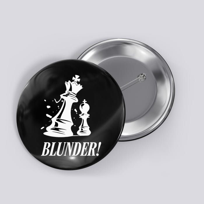 Chess Blunder Funny Player Joke Club Team Game Humor Button