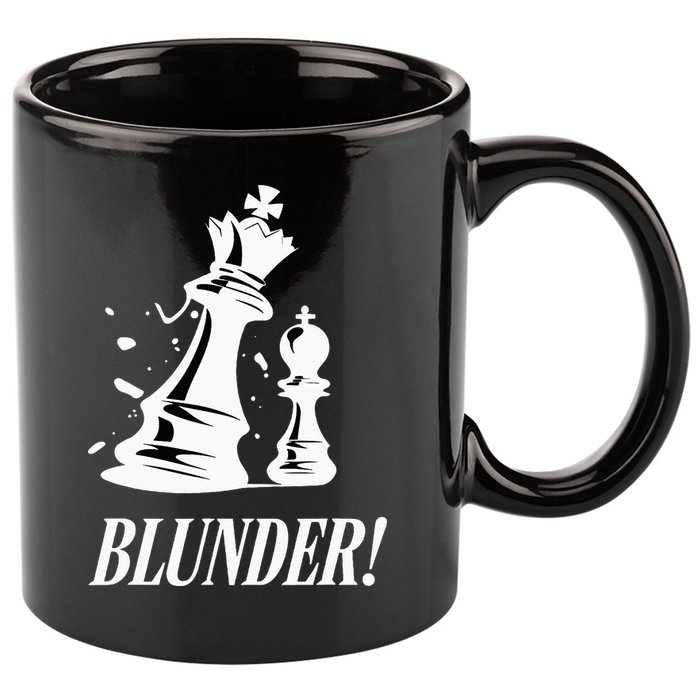 Chess Blunder Funny Player Joke Club Team Game Humor 11oz C Handle Ceramic Mug