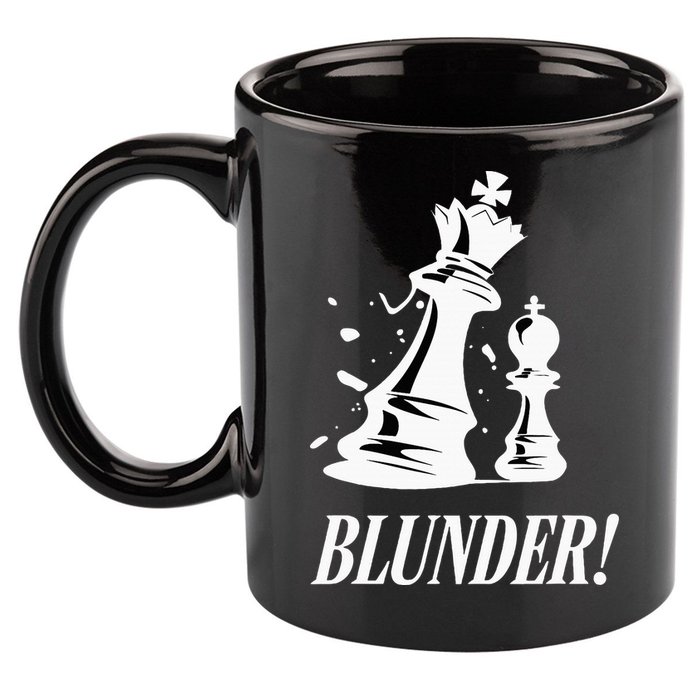 Chess Blunder Funny Player Joke Club Team Game Humor 11oz C Handle Ceramic Mug