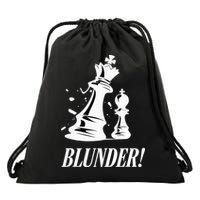 Chess Blunder Funny Player Joke Club Team Game Humor Drawstring Bag