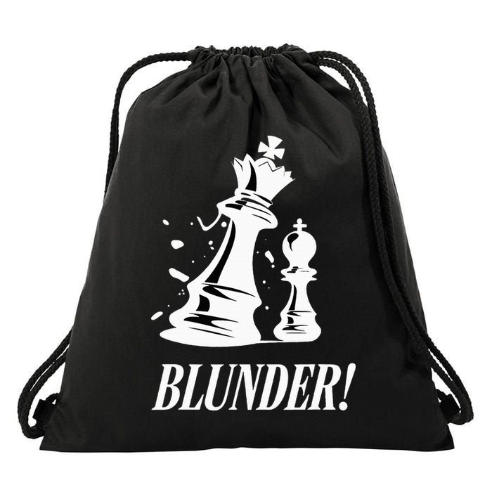 Chess Blunder Funny Player Joke Club Team Game Humor Drawstring Bag