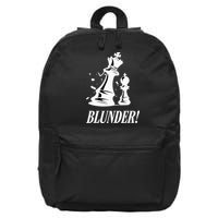 Chess Blunder Funny Player Joke Club Team Game Humor 16 in Basic Backpack
