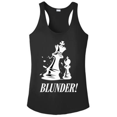 Chess Blunder Funny Player Joke Club Team Game Humor Ladies PosiCharge Competitor Racerback Tank