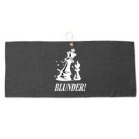 Chess Blunder Funny Player Joke Club Team Game Humor Large Microfiber Waffle Golf Towel