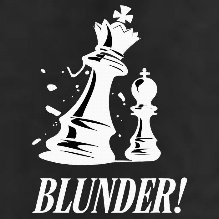 Chess Blunder Funny Player Joke Club Team Game Humor Large Microfiber Waffle Golf Towel