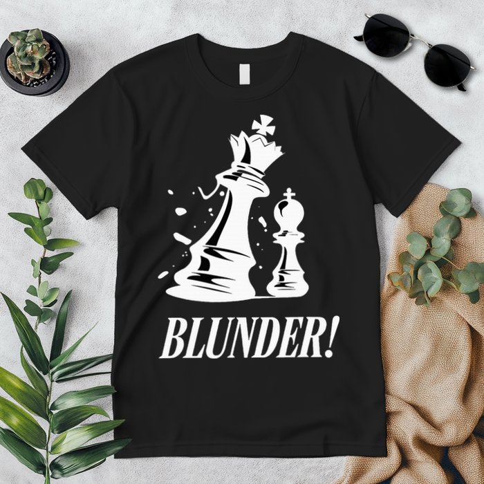 Chess Blunder Funny Player Joke Club Team Game Humor Premium T-Shirt